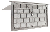 Master Flow LW1 Foundation Vent, 50 sq-in Net Free Ventilating Area, Aluminum